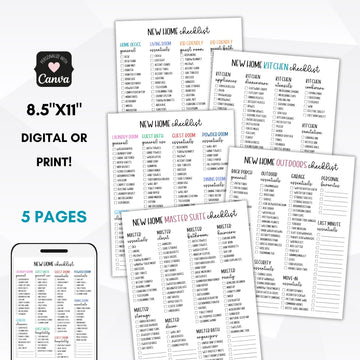 modern all in one new home checklist for planning and packing